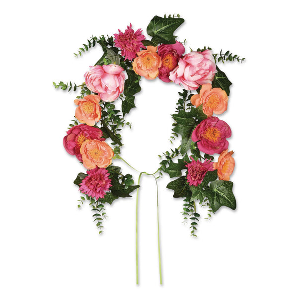 National Tree Company® Spring Flowers Mailbox Swag, 36" Long, Pink (NTTRAS20004MB1) Each