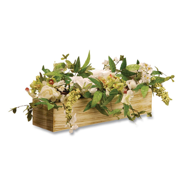 National Tree Company® Spring Candleholder Table Decoration, 9" x 22" x 9", Cream (NTTRASBE030146B) Each