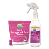 Diversey™ Acidic Bathroom and Bowl Cleaner, Lavender Scent, 4 g Packets, 12 Packets/Bag with 1 qt Spray Bottle (DVO9320999) Each