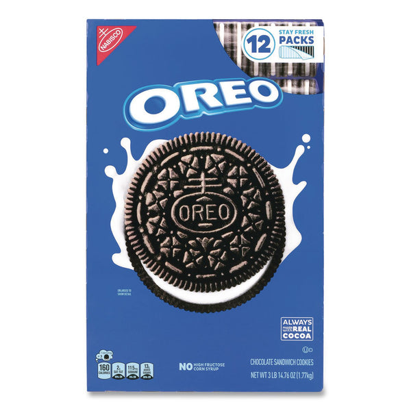 Nabisco® Cookies, Chocolate, 12 Individually Wrapped Sleeves, 3 lb 14.67 oz Box, 1 Box/Carton (GRR22002637) Each