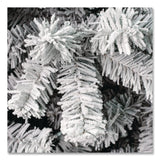 National Tree Company® Acacia Pencil Slim Flocked Tree, 21" x 21" x 53.1", Green Tree, Green Tree Stand (NTTAC10050445F) Each