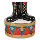 National Tree Company® Nutcracker Christmas Decor, AC Powered, Blue/Green/Red/Yellow LED Lights, 10" x 11.37" x 36.5", Red (NTTBG18492AR1) Each