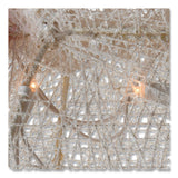 National Tree Company® Snowman Decoration, AC Powered, Cool White LED Lights, 13.5" x 27.5" x 48", White (NTTDF070114C) Each