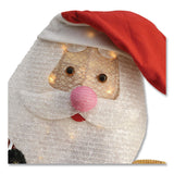 National Tree Company® Santa and Reindeer, AC Powered, Warm White LED Lights, 11.25" x 30.75" x 33.5", Champagne (NTTDF245001C) Each