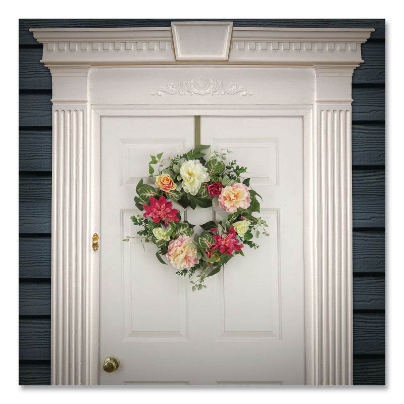 National Tree Company® Mixed Garden Flowers Spring Wreath, 22" Diameter x 5"h, Pink (NTTDL8765F22217) Each