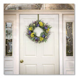 National Tree Company® Pansy and Lavender Wreath, 22" Diameter x 4.5" h, Yellow (NTTDL8765F22224) Each