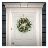 National Tree Company® Petunia and Strawberry Wreath, 22" Diameter x 5"h, White (NTTDS69S21G9324) Each