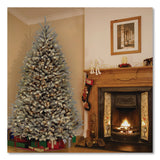 National Tree Company® Pre-Lit Dunhill Fir Blue Spruce Tree, 59" x 59" x 90", Blue Tree, Green Tree Stand (NTTDUBH75LO) Each