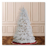 National Tree Company® Pre-Lit Dunhill Fir White Tree, 55" x 53" x 78", White Tree, White Tree Stand (NTTDUWH65LO) Each