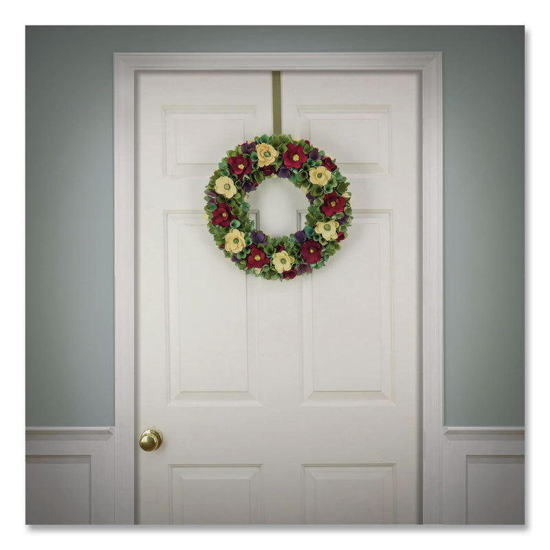 National Tree Company® Red and Cream Floral Wreath, 18" x 18" x 3.93", Red (NTTEG79B0027181) Each