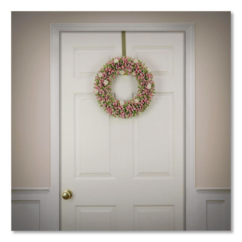 National Tree Company® Spring Pink Floral Wreath, 18" x 18" x 3.93", Pink (NTTEG79C0055181) Each