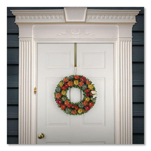 National Tree Company® Spring Floral Wreath with Butterfly, 19.7" x 19.7" x 4.3", Assorted Colors (NTTEG7919B04461) Each
