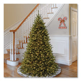 National Tree Company® Pre-Lit Kingswood Fir Tree, 55" x 55" x 90", Green Tree, Green Tree Stand (NTTKW7D5375) Each