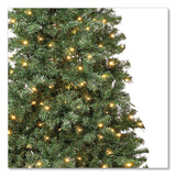 National Tree Company® Pre-Lit Linden Spruce Slim Tree, 31" x 31" x 90", Green Tree, Green Tree Stand (NTTLIN8304L75) Each