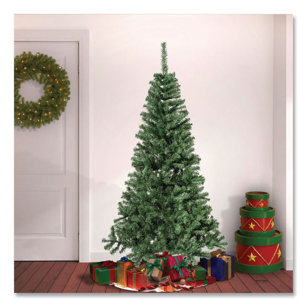 National Tree Company® Linden Spruce Tree, 37" x 37" x 72", Green Tree, Green Tree Stand (NTTLIN850060) Each