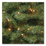 National Tree Company® Pre-Lit North Valley Spruce Tree, 39" x 39" x 72", Green Tree, Green Tree Stand (NTTNRV730060) Each