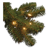 National Tree Company® Pre-Lit North Valley Spruce Tree, Clear Lights, 42" x 42" x 78", Green Tree, Green Tree Stand (NTTNRV730065) Each
