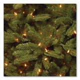 National Tree Company® Pre-Lit Grande Fir Pencil Slim Tree, 30" x 30" x 78", Green Tree, Green Tree Stand (NTTPEGF433465) Each