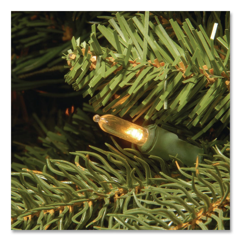 National Tree Company® Pre-Lit Jersey Fraser Fir Medium Tree, 48" x 48" x 78", Green Tree, Green Tree Stand (NTTPEJF130265) Each