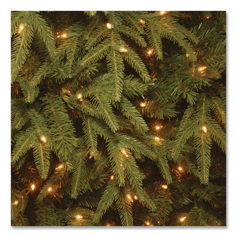 National Tree Company® Pre-Lit Northern Fraser Tree, 57" x 57" x 90", Green Tree, Green Tree Stand (NTTPENO430775) Each
