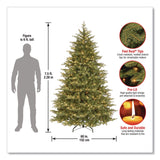 National Tree Company® Pre-Lit Nordic Spruce Medium Tree, 60" x 60" x 90", Green Tree, Green Tree Stand (NTTPENS130775) Each