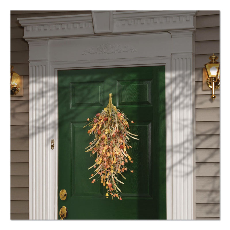 National Tree Company® Fall Teardrop Decoration, 16" x 30" x 2", Orange (NTTRAHVT170375N) Each