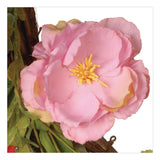 National Tree Company® Spring Wreath, 22" Diameter x 3" h, Green/Pink/Red/Yellow (NTTRAS1503261) Each
