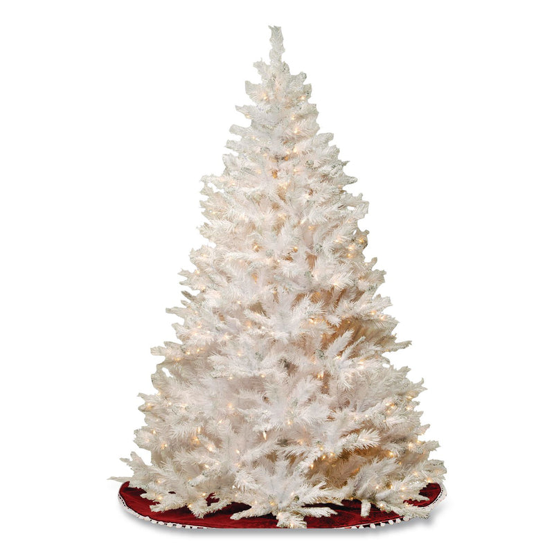 National Tree Company® Pre-Lit Winchester Pine Tree, 52" x 52" x 78", White Tree, White Tree Stand (NTTWCHW730065) Each