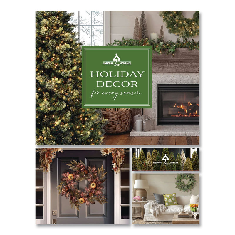 National Tree Company® Norway Fir Tree, 58" x 58" x 84", Green Tree, Green Tree Stand (NTTPENF150070) Each
