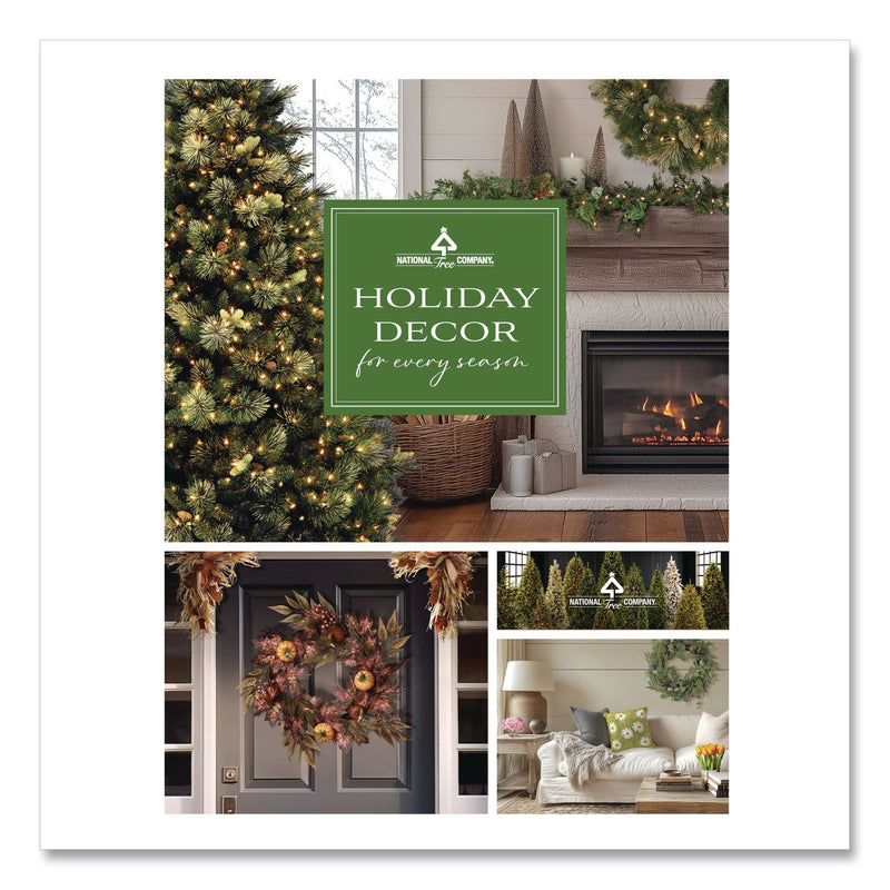 National Tree Company® Norway Fir Tree, 62" x 62" x 90", Green Tree, Green Tree Stand (NTTPENF150075) Each