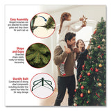 National Tree Company® Pre-Lit Winchester Pine Tree, 52" x 52" x 78", White Tree, White Tree Stand (NTTWCHW730065) Each