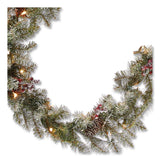 National Tree Company® Pre-Lit Dunhill Fir Garland, AC Powered, Clear Incandescent Lights, 108" Long, Green (NTTDUF3009A1) Each