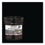 Rust-Oleum® Wet or Dry Black Plastic Cement Roofing Repair Adhesive, Black, 5 gal Bucket (RST301990) Each