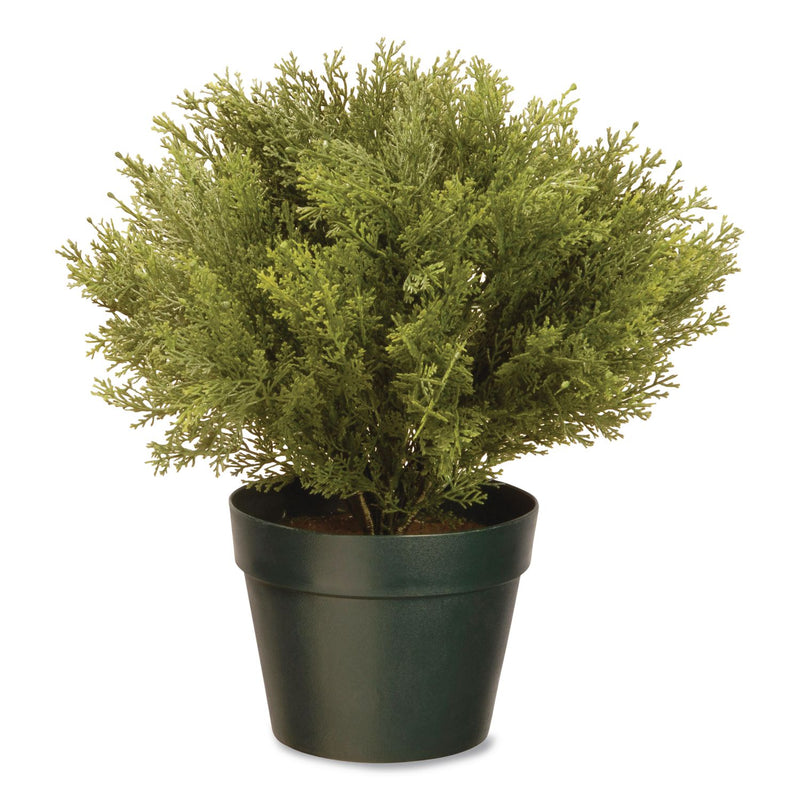 National Tree Company® Artificial Globe Juniper, 15" x 15" x 15", Green Plant, Green Pot (NTTLCB4151) Each
