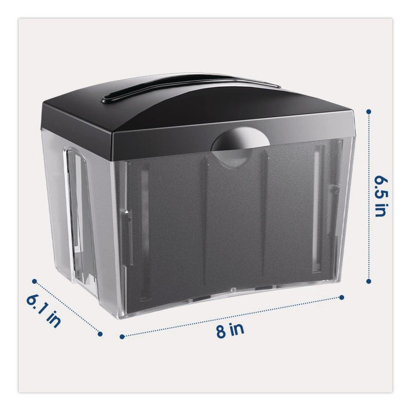 Morcon Tissue Valay Table Top Napkin Dispenser, 6 x 6.5 x 8, Black (MORNT222) Each