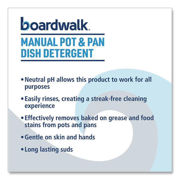 Boardwalk® Manual Pot and Pan Dish Detergent, Fresh Breeze Scent, 38 oz Bottle, 8/Carton (BWK4856) Case of 8