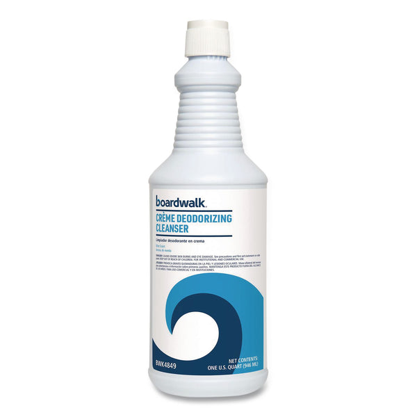 Boardwalk® Creme Deodorizing Cleanser, Mint Scent, 32 oz Bottle, 12/Carton (BWK4849) Case of 12
