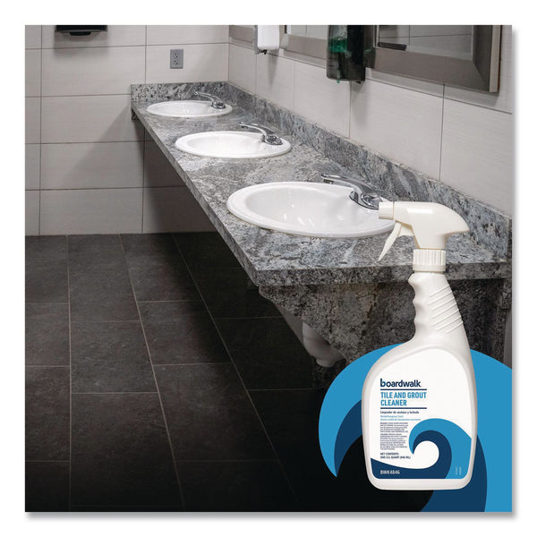Boardwalk® Tile and Grout Cleaner, Minted Evergreen Scent, 32 oz Bottle, 12/Carton (BWK4846) Case of 12