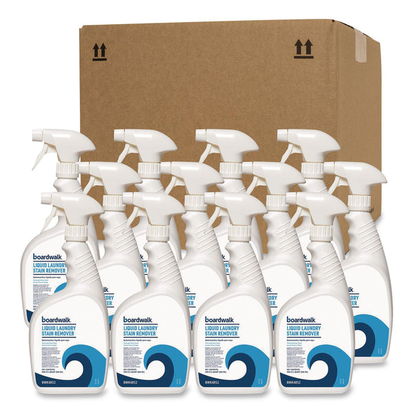 Boardwalk® Liquid Laundry Stain Remover, Fresh and Clean Scent, 32 oz Bottle, 6/Carton (BWK4852) Case of 6