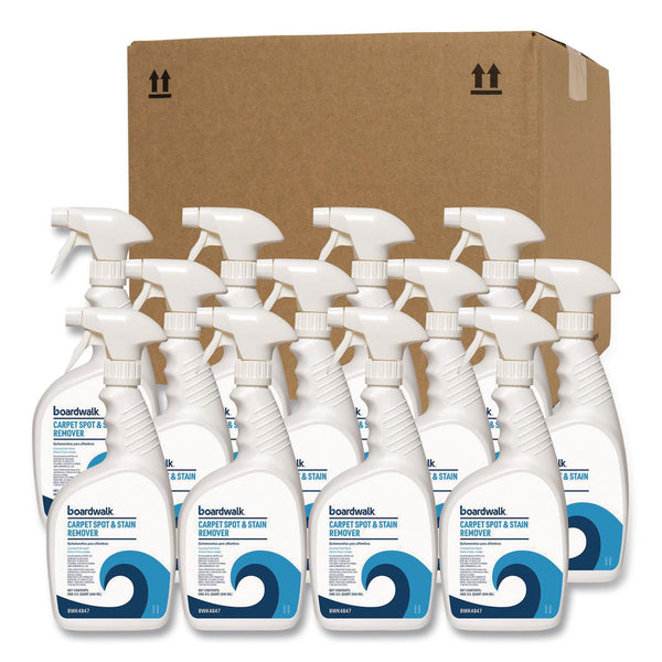 Boardwalk® Carpet Spot and Stain Remover, Country Fresh Scent, 32 oz Bottle, 12/Carton (BWK4847) Case of 12