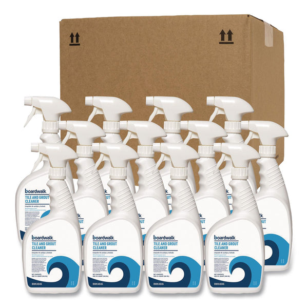 Boardwalk® Tile and Grout Cleaner, Minted Evergreen Scent, 32 oz Bottle, 12/Carton (BWK4846) Case of 12