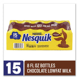 Nestlé® Nesquik Chocolate Lowfat Milk, 8 oz Bottle, 15/Carton (GRR22002681) Case of 15