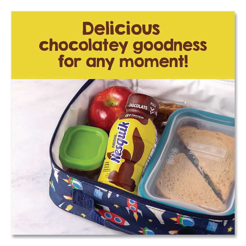 Nestlé® Nesquik Chocolate Lowfat Milk, 8 oz Bottle, 15/Carton (GRR22002681) Case of 15