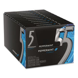 Wrigley's® 5 Gum, Peppermint Cobalt, 15 Sticks/Pack, 10 Packs/Carton (GRR22002640) Case of 10