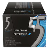 Wrigley's® 5 Gum, Peppermint Cobalt, 15 Sticks/Pack, 10 Packs/Carton (GRR22002640) Case of 10