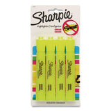 Sharpie® Tank Style Highlighters, Fluorescent Yellow Ink, Chisel Tip, Yellow Barrel, 4/Carton (SAN1770694) Pack of 4