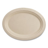 World Centric® Fiber Plates, Paper, 12" Oval, Natural, 500/Carton (WORPLSCU12OLFPA) Case of 500
