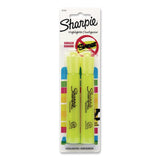 Sharpie® Tank Style Highlighters, Fluorescent Yellow Ink, Chisel Tip, Yellow Barrel, 2/Pack (SAN25162PP) Pack of 2