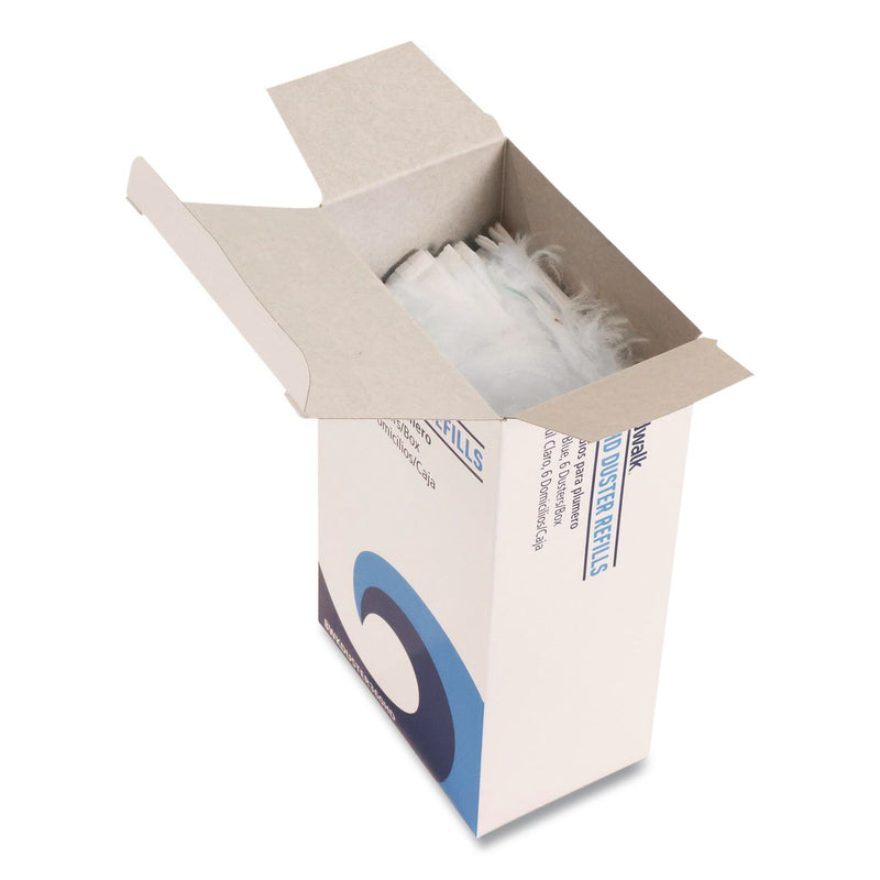 Boardwalk® 360 HD Duster Refills, Soft Fluffy Fibers, Light Blue, 6 Dusters/Box, 4 Boxes/Carton (BWKDUSTER360HD) Case of 24
