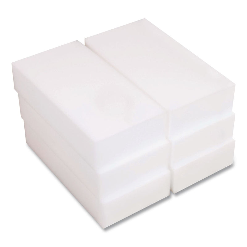 Boardwalk® Eraser Pads, 2.5 x 4.5, 1" Thick, White, 6 Pads/Pack, 6 Packs/Carton (BWKERASERPAD) Case of 6